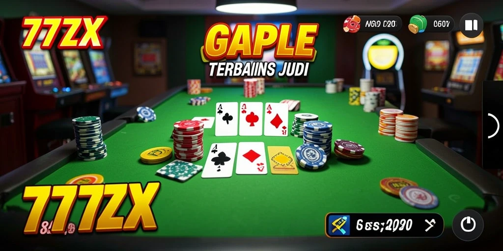 Screenshot 777ZX yang menunjukkan keseruan bermain Gaple.