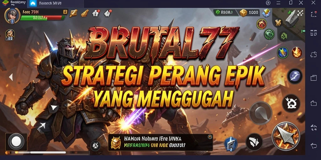 Tampilan gameplay <strong>BRUTAL77</strong> yang seru dan mendebarkan dalam strategi.