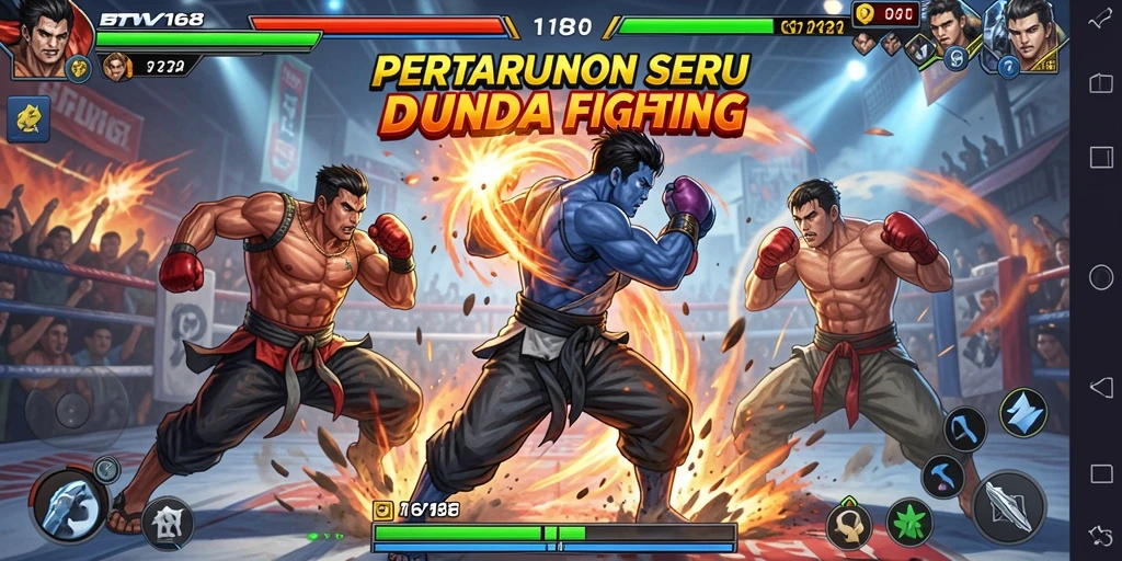 Screenshot gameplay BTV168 menampilkan aksi pertarungan seru dan karakter yang dinamis.