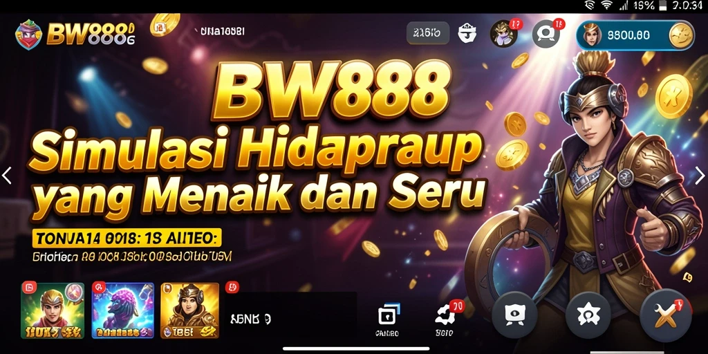 Tampilan menarik dari gameplay BW888 dalam dunia simulasi hidup.