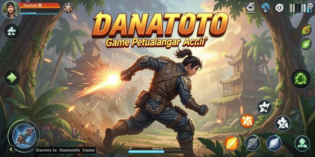 Screenshot gameplay DANATOTO menampilkan aksi yang mendebarkan dan grafis menakjubkan.