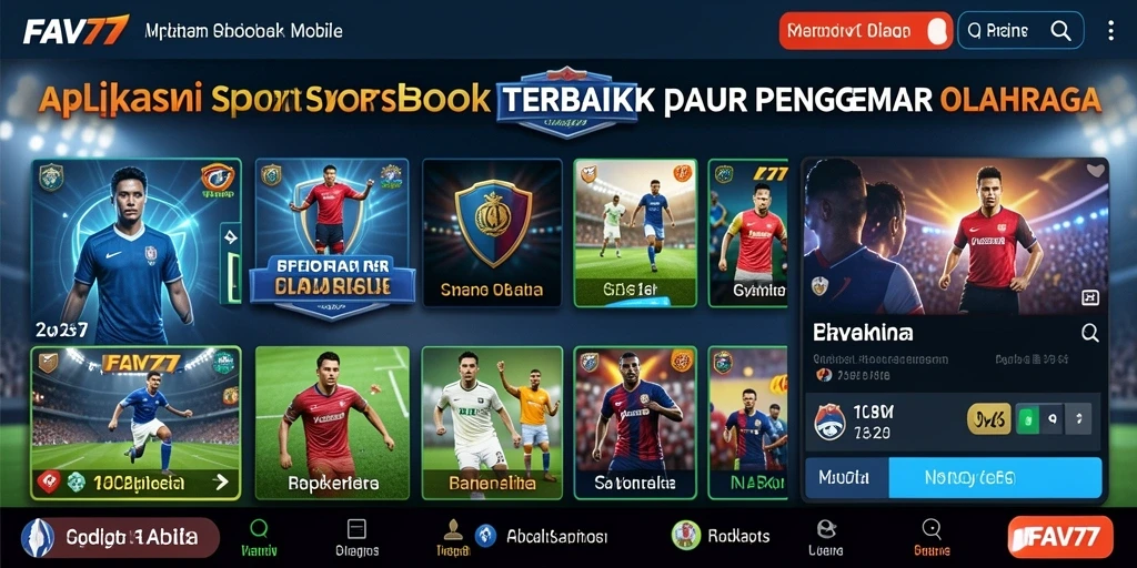 Tampilan screenshot FAV77 menunjukkan fitur sportsbook yang menarik.