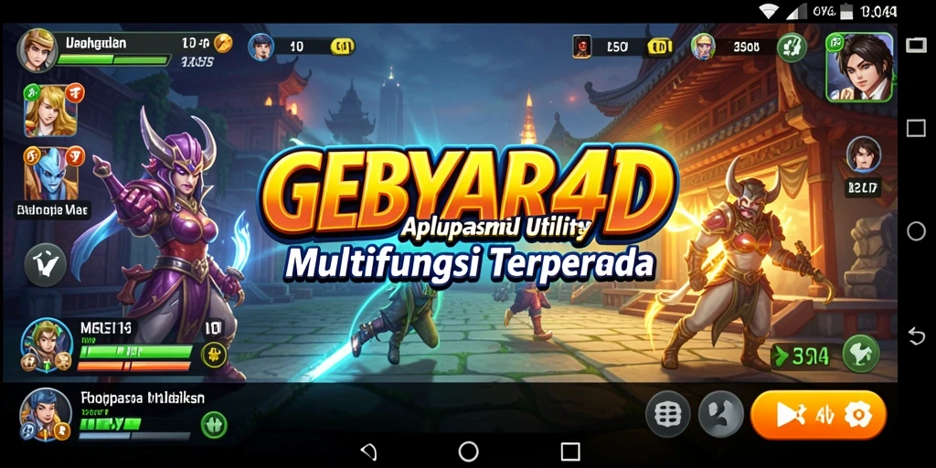 Tampilan antarmuka GEBYAR4D yang user-friendly dan menarik.
