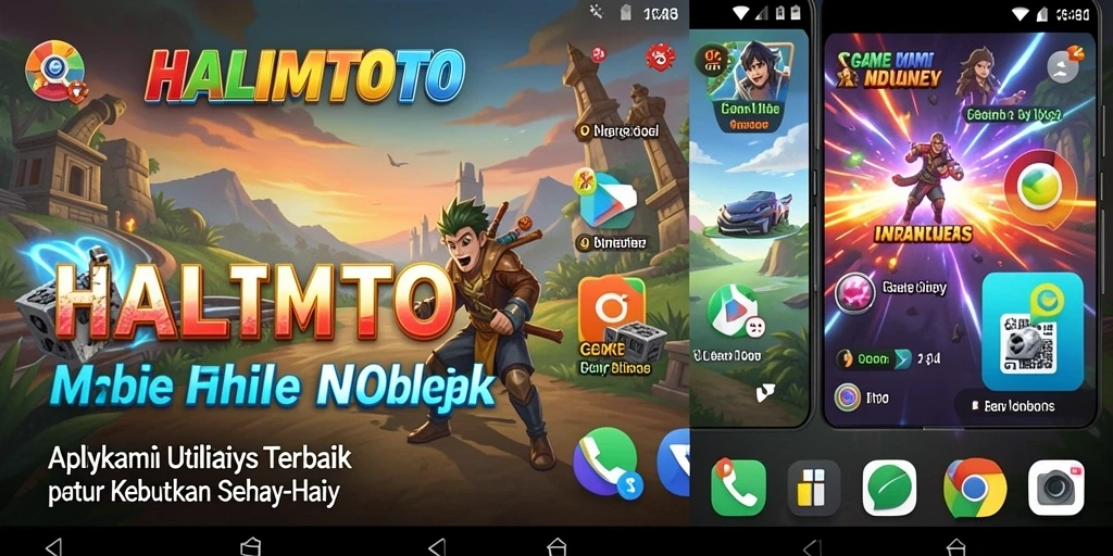 Tampilan antarmuka HALIMTOTO yang sederhana dan fungsional.