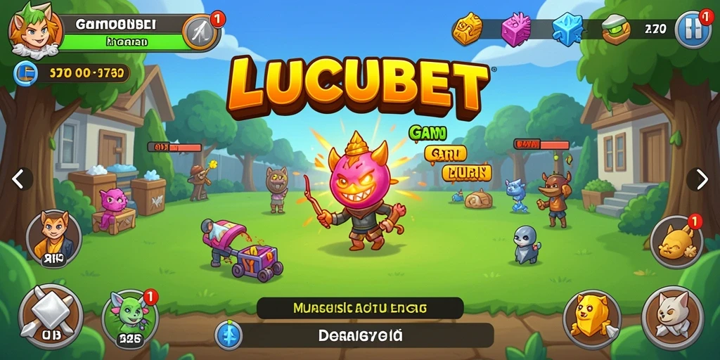 Tampilan gameplay <strong>LUCUBET</strong> yang menarik dengan berbagai item dan sumber daya.