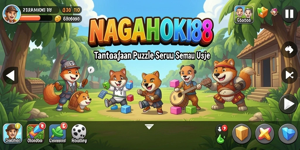 Tampilan gameplay NAGAHOKI88 dengan berbagai tantangan puzzle yang menarik.