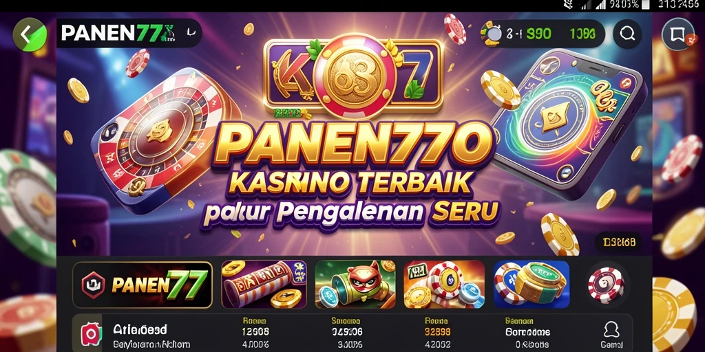 Tampilan menarik dari gameplay Kasino dalam PANEN77.