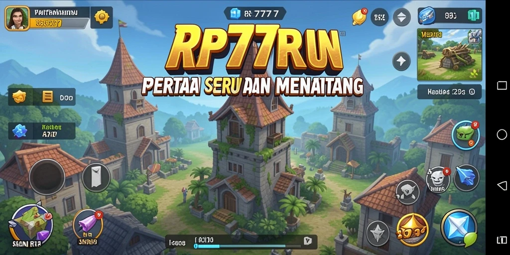 Screenshot gameplay Tower Defense dengan aksi menegangkan.