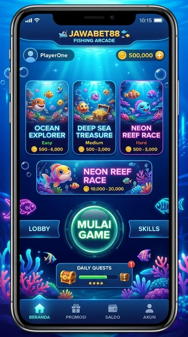 Screenshot aplikasi jawabet88 saat digunakan di perangkat Android.